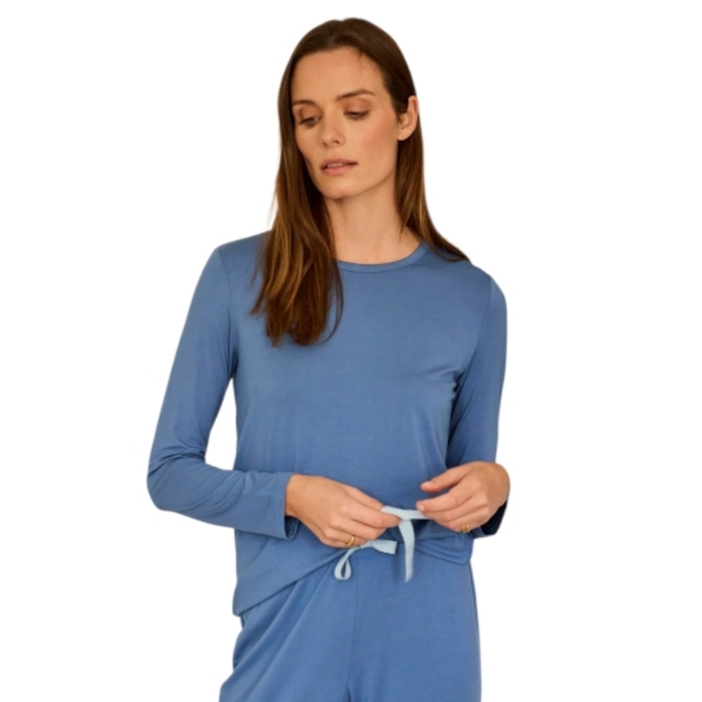 Dream Modal Lounge Sleep Shirt in Seaport Blue Women's Med